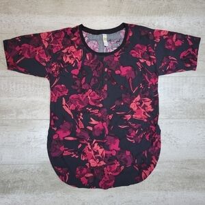LOLE Jazmin Floral Short Sleeve Top  XS